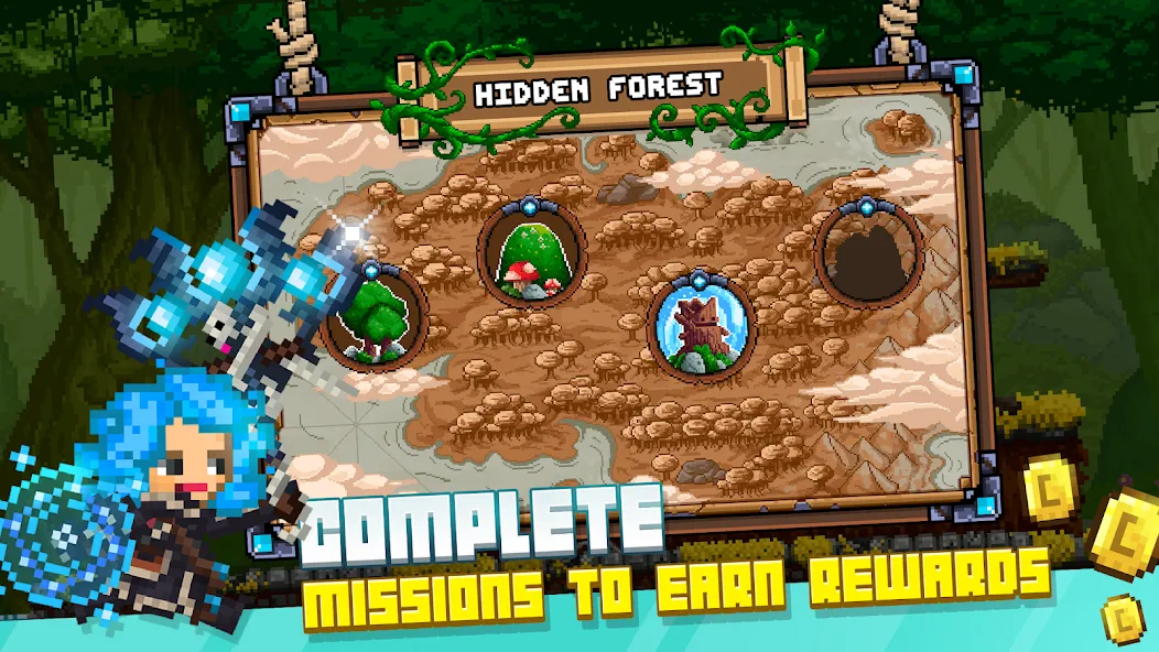 Bit Heroes Runner: Pixel Blitz (Бит Хероес Раннер)  [МОД Menu] Screenshot 3