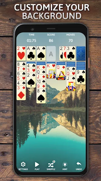 Solitaire Classic Era Games  [МОД Бесконечные монеты] Screenshot 2