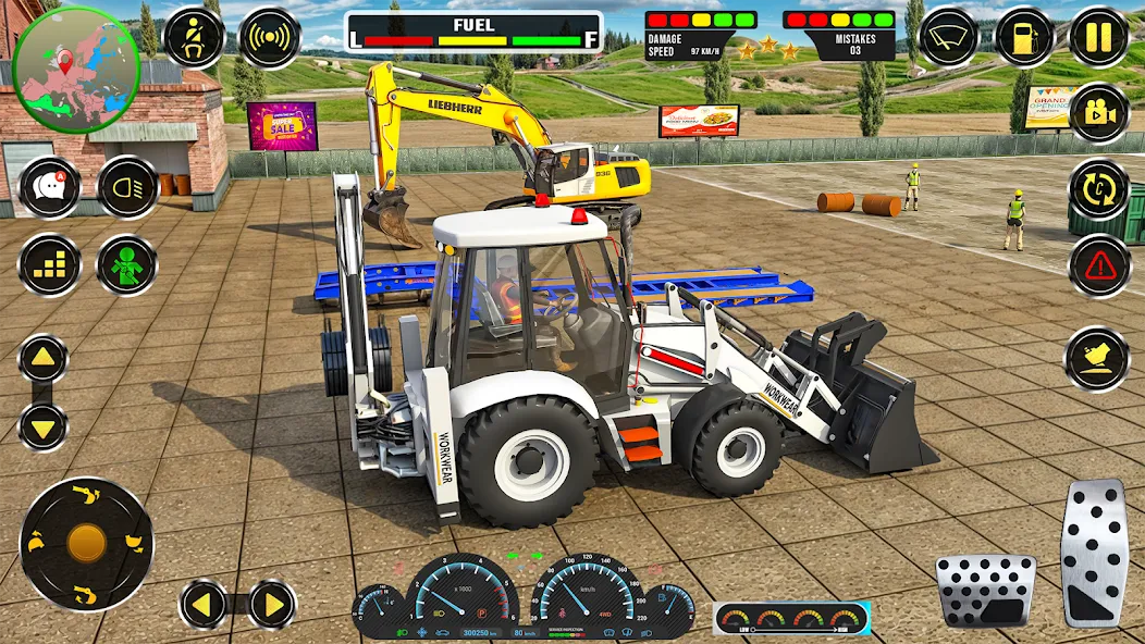 Real JCB Construction Games 3D  [МОД Все открыто] Screenshot 1