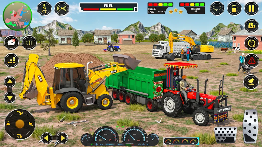 Real JCB Construction Games 3D  [МОД Все открыто] Screenshot 4