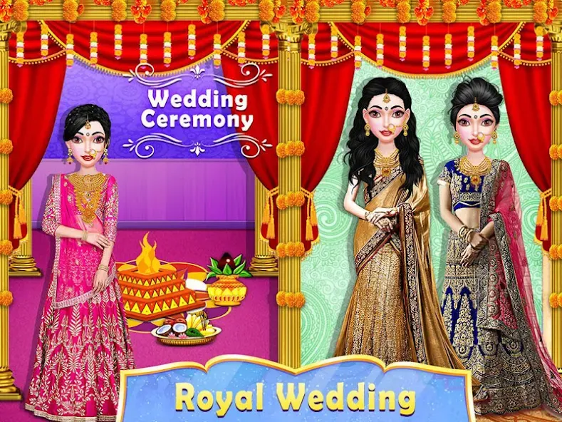 Wedding Fashion Indian 2024 (Стилист моды индийской свадьбы)  [МОД Unlimited Money] Screenshot 2