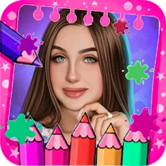 Взлом Lady Diana Coloring Game (Леди Диана Колоринг Гейм)  [МОД Mega Pack] - последняя версия apk на Андроид