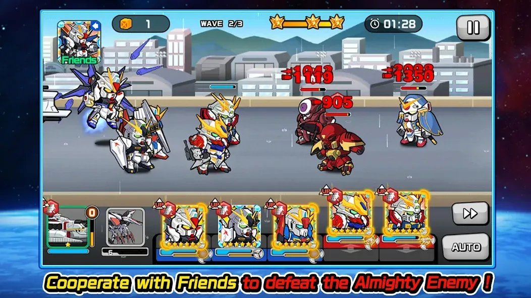 LINE: Gundam Wars (Лайн)  [МОД Бесконечные монеты] Screenshot 5