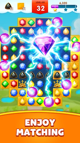 Jewels Legend - Match 3 Puzzle (Джуэл Легенд)  [МОД Бесконечные монеты] Screenshot 3