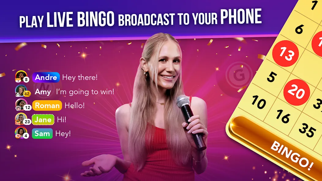 Live Play Bingo: Real Hosts (Лайв Плей Бинго)  [МОД Много денег] Screenshot 1