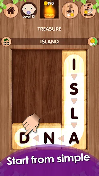 Falling Word Games - Addictive (Фоллинг Уорд Геймс)  [МОД Unlimited Money] Screenshot 3