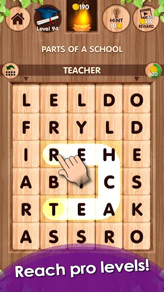 Falling Word Games - Addictive (Фоллинг Уорд Геймс)  [МОД Unlimited Money] Screenshot 4