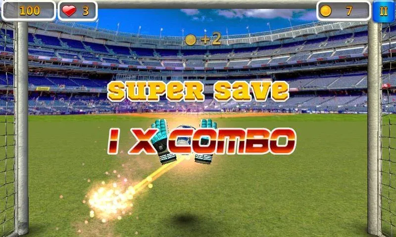 Super Goalkeeper - Soccer Game (упер Вратарь)  [МОД Бесконечные монеты] Screenshot 1