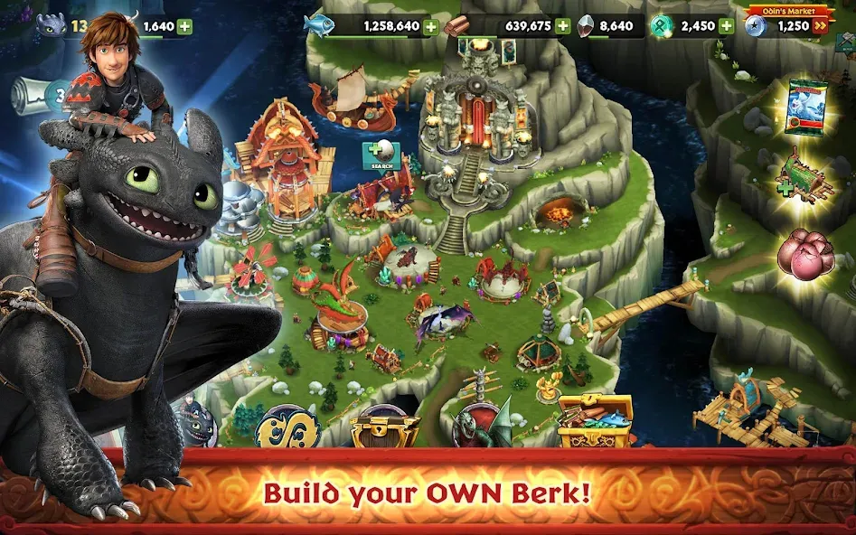 Dragons: Rise of Berk (Драгонс)  [МОД Unlocked] Screenshot 1