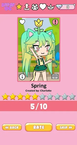 Rate My OC (Рейт Май ОК)  [МОД Menu] Screenshot 3