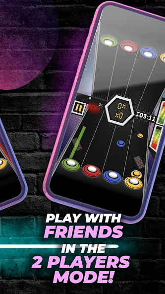 Guitar Hero Game: EDM Music (ЭДМ)  [МОД Бесконечные монеты] Screenshot 4