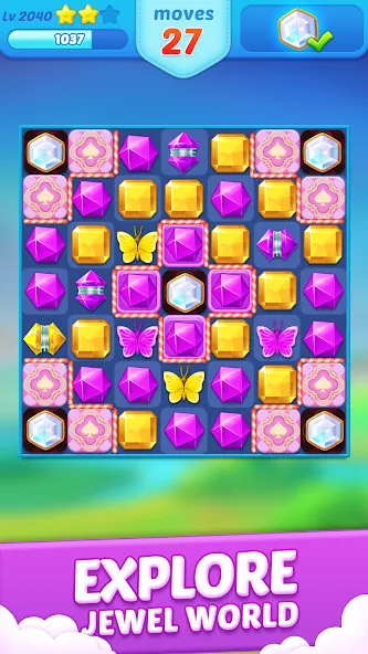 Jewel Crush™ - Match 3 Legend  [МОД Menu] Screenshot 4