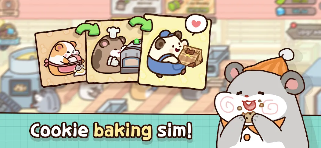 Hamster Cookie Factory  [МОД Mega Pack] Screenshot 1