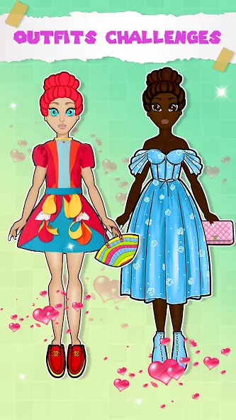 Paper Doll Dress up Games  [МОД Много денег] Screenshot 3