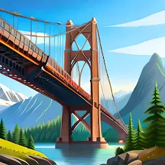 Взломанная Bridgezz: Bridge Construction (Бриджзз)  [МОД Меню] - стабильная версия apk на Андроид