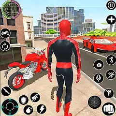 Скачать взломанную Flying Spider Rope Hero Fight (Флайинг Спайдер Роп Хиро Файт)  [МОД Unlimited Money] - последняя версия apk на Андроид