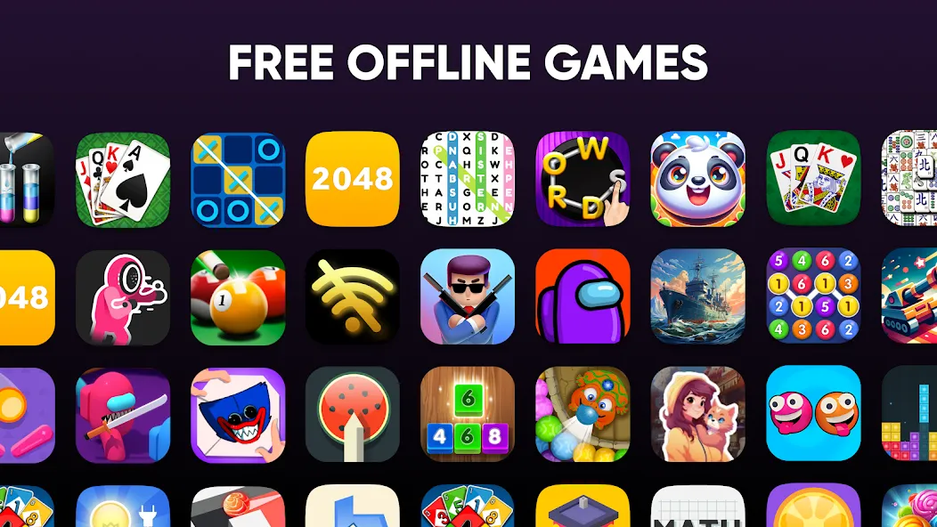 Offline Games - No WiFi - Fun  [МОД Mega Pack] Screenshot 1