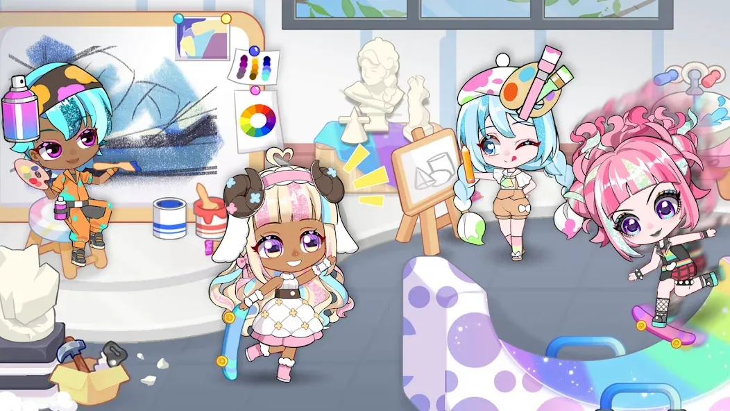 Chibi Doll: My School (Чиби Долл)  [МОД Много монет] Screenshot 5