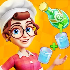 Взломанная Merge Cooking:Theme Restaurant  [МОД Бесконечные деньги] - стабильная версия apk на Андроид