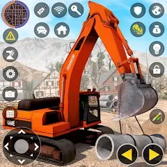 Взлом Construction Excavator Game 3D  [МОД Unlocked] - стабильная версия apk на Андроид