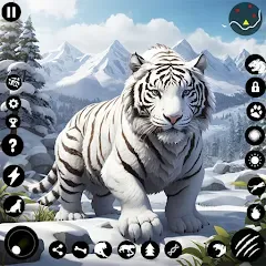 Взлом Arctic White Tiger Family Sim  [МОД Бесконечные деньги] - последняя версия apk на Андроид