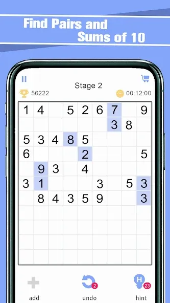 Match Ten - Relax Number Game (Матч Тен)  [МОД Много монет] Screenshot 1