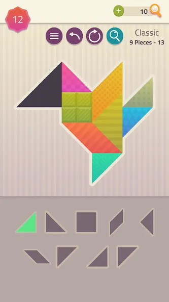 Polygrams - Tangram Puzzles (Полиграммы)  [МОД Бесконечные деньги] Screenshot 2