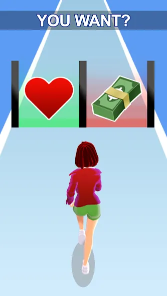 Girl Run 3D - Fun Running Game (девушка бежит)  [МОД Все открыто] Screenshot 1