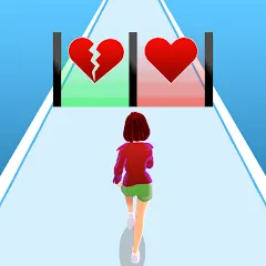 Скачать взломанную Girl Run 3D - Fun Running Game (девушка бежит)  [МОД Все открыто] - стабильная версия apk на Андроид