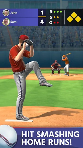 Baseball: Home Run Sports Game (Бейсбол)  [МОД Unlimited Money] Screenshot 2