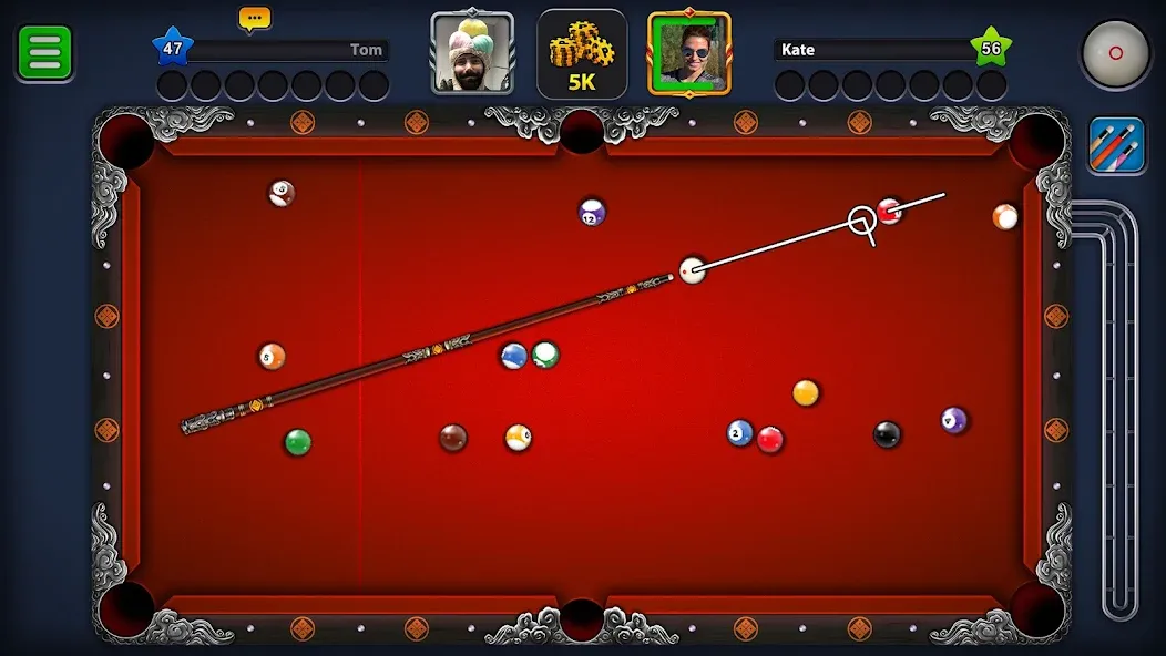 8 Ball Pool (Шаровый Бильярд)  [МОД Бесконечные деньги] Screenshot 2