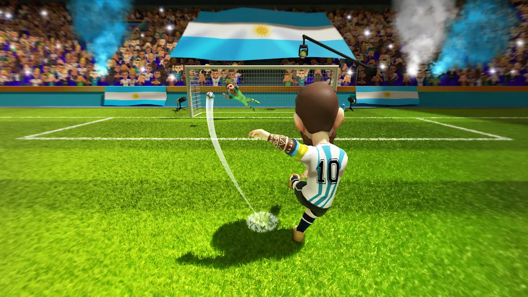 Mini Football - Mobile Soccer (Мини Футбол)  [МОД Menu] Screenshot 1