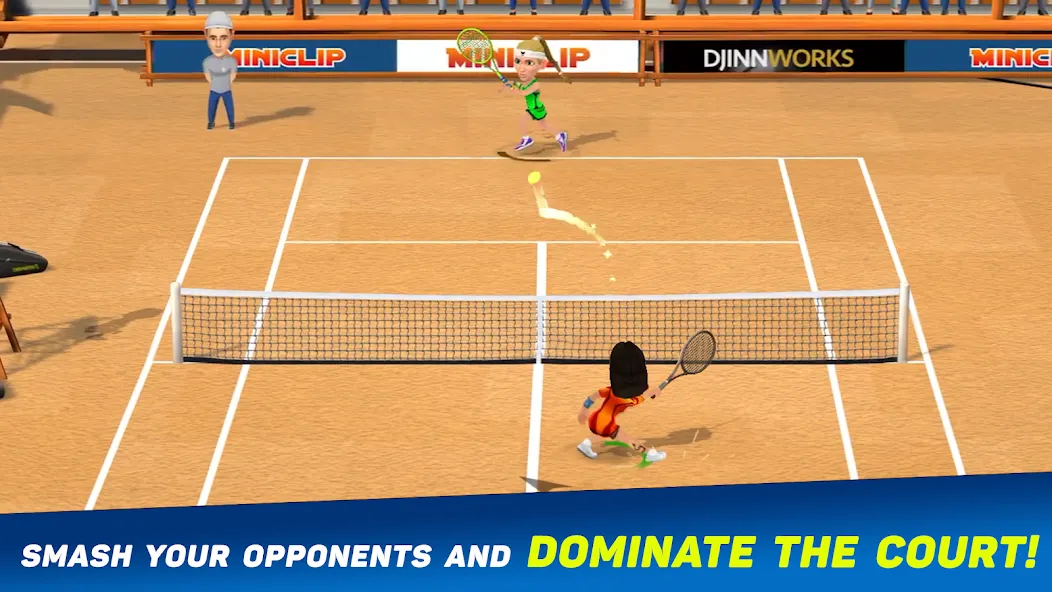 Mini Tennis: Perfect Smash (Мини Теннис)  [МОД Много денег] Screenshot 2