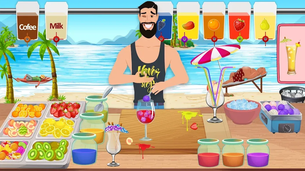 Boba cocktail:DIY recipe games  [МОД Бесконечные монеты] Screenshot 2