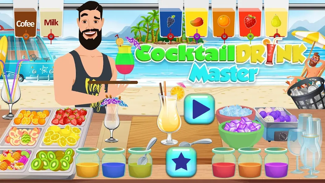 Boba cocktail:DIY recipe games  [МОД Бесконечные монеты] Screenshot 3