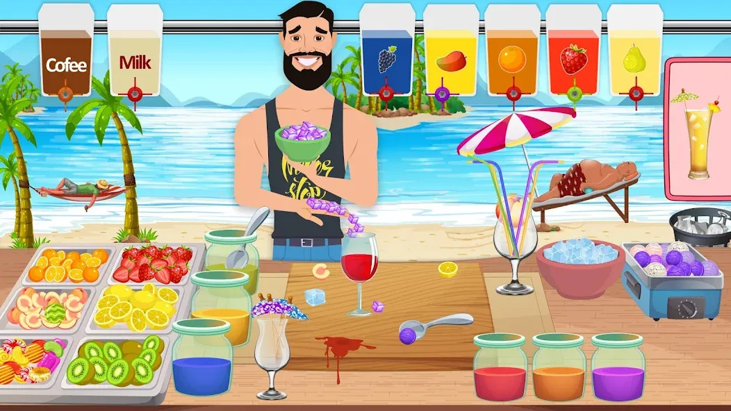 Boba cocktail:DIY recipe games  [МОД Бесконечные монеты] Screenshot 5