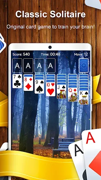 Solitaire Card Game (Солитер карточная игра)  [МОД Меню] Screenshot 2