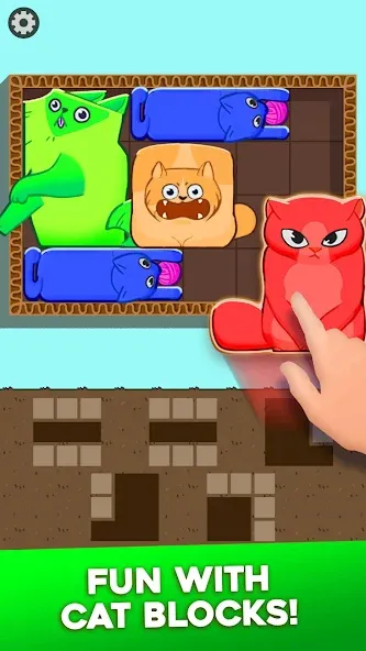 Block Puzzle Cats (Блок Пазл Кошки)  [МОД Бесконечные монеты] Screenshot 1