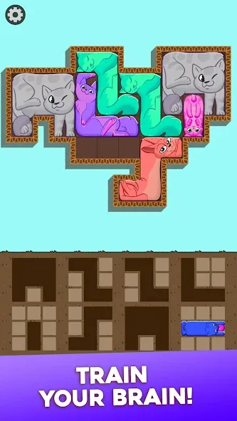 Block Puzzle Cats (Блок Пазл Кошки)  [МОД Бесконечные монеты] Screenshot 4