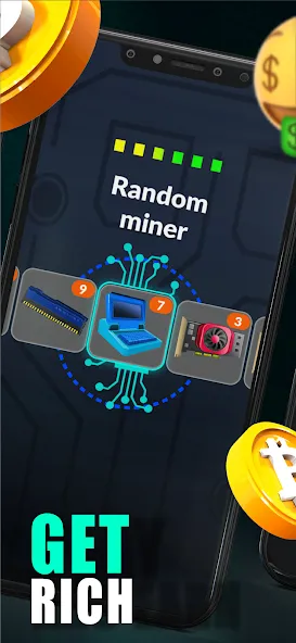 Merge Crypto Miner: Earn Money (Мердж Крипто Майнер)  [МОД Много денег] Screenshot 2