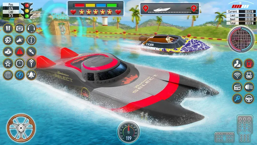 Speed Boat Racing: Boat games  [МОД Много монет] Screenshot 3