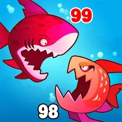 Скачать взломанную Eat Fish.IO : Fish Battle  [МОД Много денег] - последняя версия apk на Андроид