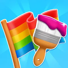 Взлом Flag Painters (Флаг Пэйнтерс)  [МОД Бесконечные монеты] - стабильная версия apk на Андроид