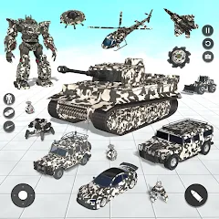 Скачать взлом Tank Robot Game Army Games (армейский танк робот трансформационная игра)  [МОД Unlocked] - полная версия apk на Андроид