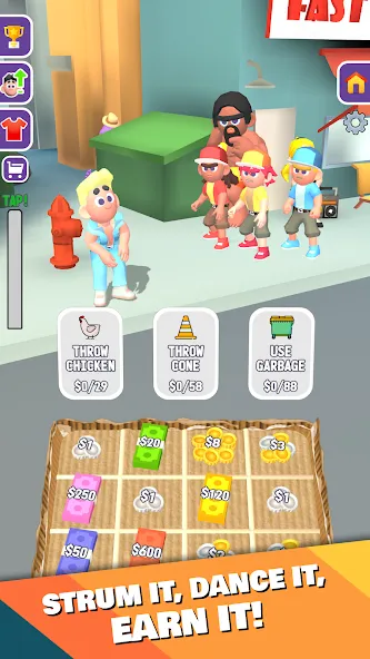 Street Life: Merge Tap Clicker (Беггинг Лайф)  [МОД Menu] Screenshot 4