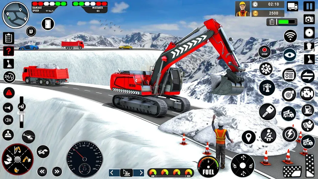 Excavator Simulator Crane Game (Экскаватор Симулятор Кран Игра)  [МОД Бесконечные монеты] Screenshot 2