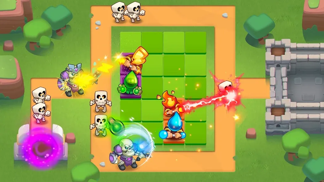 Rush Royale: Tower Defense TD (Раш Рояль)  [МОД Много монет] Screenshot 1