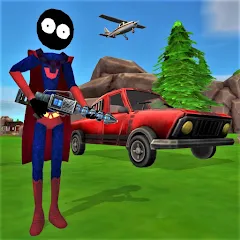 Взлом Stick Superhero  [МОД Unlimited Money] - стабильная версия apk на Андроид