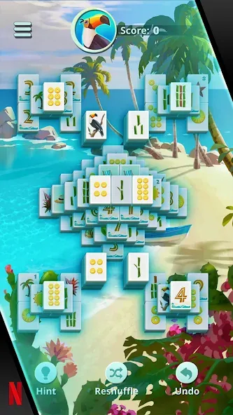 NETFLIX Mahjong Solitaire (НЕТФЛИКС)  [МОД Все открыто] Screenshot 3