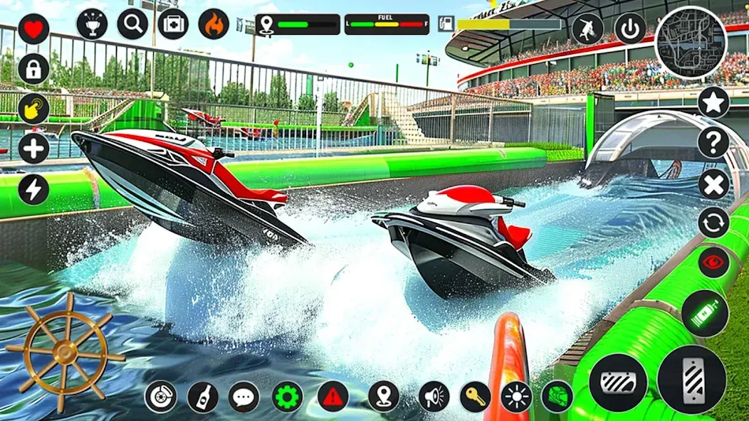 Jetski Boat Racing: Boat Games (Джетски Гонки на лодках)  [МОД Unlocked] Screenshot 1